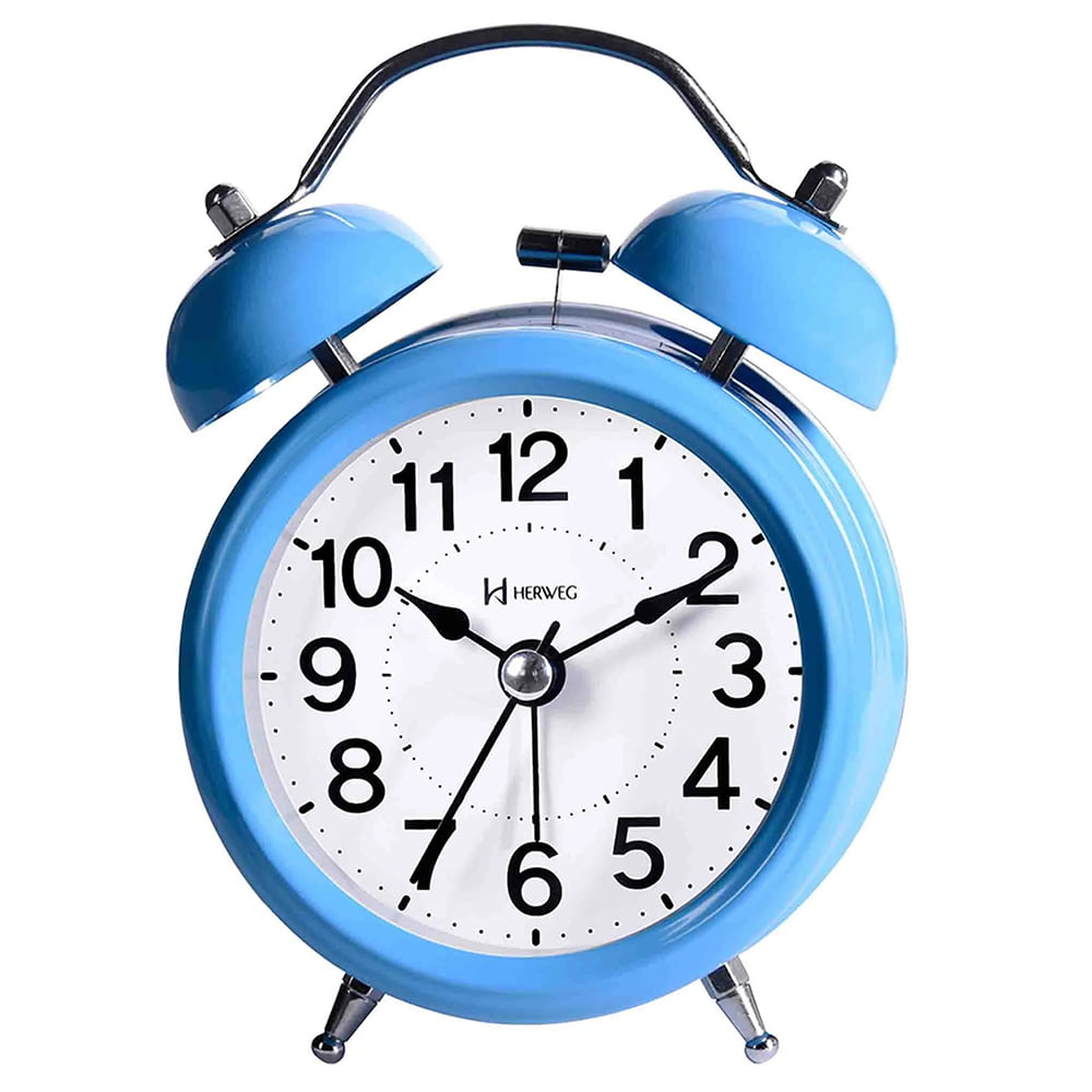 Despertador Relógio Herweg Azul Brilhoso - 2707 014