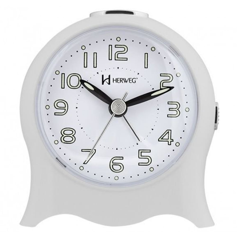 Despertador Relógio Herweg Fantasminha Branco - 2572 021