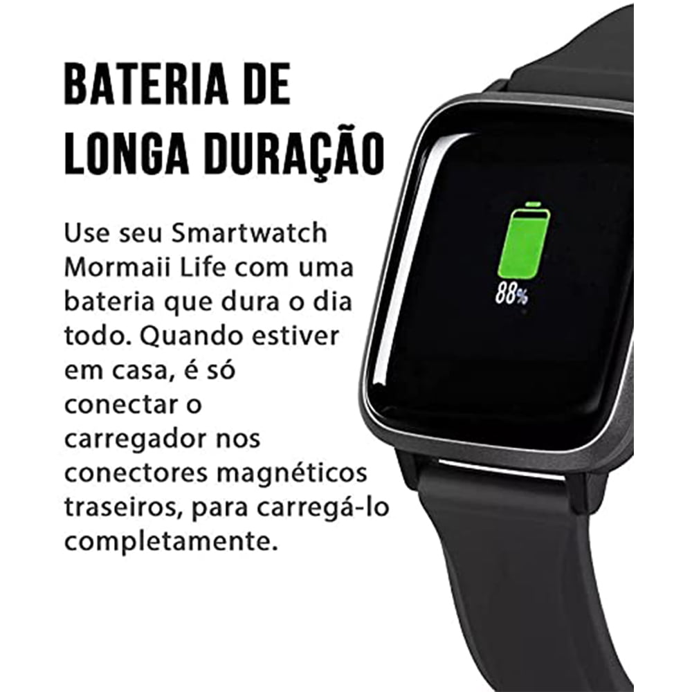 Relógio Smartwatch Mormaii Life Digital Masculino Feminino