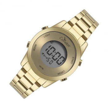 Relógio Condor Feminino Bracel Digital Dourado Cobj3279aa/4d
