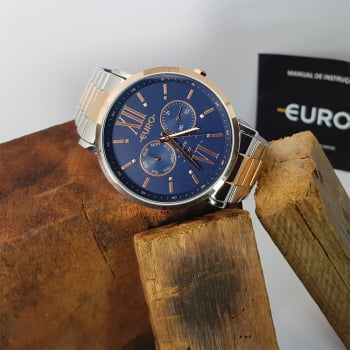 Relógio Euro Feminino Multi Glow Bicolor Aço EU6P29AHB/5A