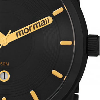 Relógio Mormaii Masculino Maui Aço Inox Preto MO2115AA/4P